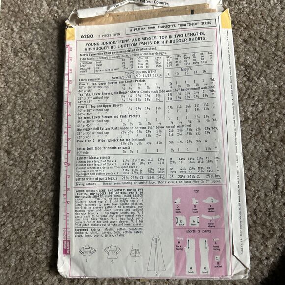 Vintage Lot Of 6 -1960s/1970s Simplicity Women’s Sewing Patterns & Cloth World - Picture 6 of 14